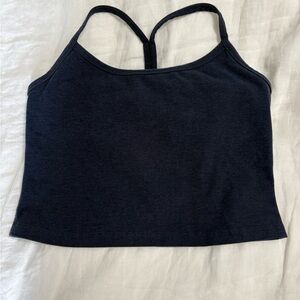 Beyond Yoga Racerback Crop Top - Size  Medium Navy Blue
